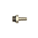 DeatschWerks 8AN ORB male to 3/8 inch male triple barb fitting with O-ring, automotive fuel or fluid line connector.