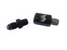 Snow Performance water meth nozzle holder with 1/8in NPT female to 4AN male low profile straight connector.