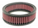 K&N Engineering round custom air filter with 5-7/8 inch outer diameter and 4-7/8 inch inner diameter for drop-in replacement.