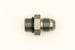 DeatschWerks 6AN ORB male to 6AN male flare adapter fitting with O-ring, used for high-performance fluid connections.