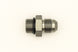 DeatschWerks 6AN ORB male to 6AN male flare adapter fitting with O-ring, used for high-performance fluid connections.