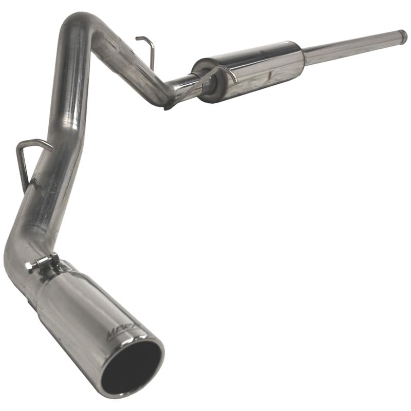 MBRP catback exhaust system for 2009 Chevy/GMC 1500 4.8L/5.3L EC/CC, single side exit, stainless steel construction