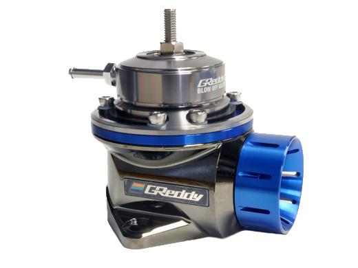 GReddy Blow Off Valve recirculation hose attachment for FV, RZ, RS types, 32mm diameter, shown attached to a blow off valve.