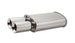 Vibrant StreetPower Oval Muffler with dual 3.5-inch round tips, straight cut beveled edge, 2.5-inch inlet diameter, automotive exhaust.
