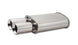 Vibrant StreetPower Oval Muffler with dual 3.5-inch round tips, straight cut beveled edge, 2.5-inch inlet diameter, automotive exhaust.