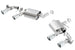 Borla axle back exhaust for 2016 Chevy Camaro SS 6.2L with dual NPP Atak quad RD RL tips, rear section dual exit exhaust system