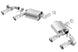 Borla axle back exhaust for 2016 Chevy Camaro SS 6.2L with dual NPP Atak quad RD RL tips, rear section dual exit exhaust system