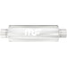 MagnaFlow Mag SS 3-inch muffler with 14x4x4 inch dimensions, showcasing its stainless steel construction and inlet/outlet design.