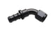 Vibrant Push-On 60 Degree Hose End Elbow Fitting -12AN for high-performance fluid transfer, black anodized finish, durable metal construction.
