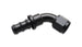 Vibrant 60-degree hose end elbow fitting, -8AN push-on fitting for high-performance fluid connections, durable and corrosion-resistant.