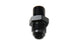 Vibrant brand straight adapter fitting from -4AN to 10mm x 1.0 metric, showing metallic finish and threaded ends.