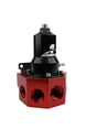 Aeromotive fuel pressure regulator with 30-120 PSI range, .500 valve, four AN-08 and AN-10 inlets, and AN-10 bypass connection.