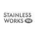 Stainless Works GESi High Flow catalytic converter, direct fit, with stainless steel construction and mounting brackets.