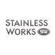 Stainless Works GESi High Flow catalytic converter, direct fit, with stainless steel construction and mounting brackets.