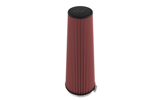 K&N Engineering universal clamp-on air filter with 7.5-inch diameter, 6-degree flange, and 5-inch outer diameter for drop-in installation