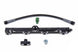 Radium Engineering GM LS engine fuel rails with polished metal finish, designed for high-performance fuel delivery systems.