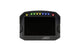 AEM CD-5LG carbon logging digital dash display with internal 10Hz GPS and antenna, showing gauge readouts and digital screen.