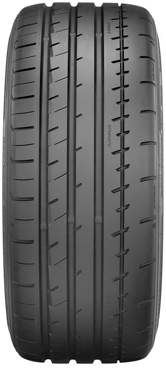 Yokohama Advan Apex V601 235/40R18 95Y on-road UTV tire with detailed tread pattern and sidewall branding.