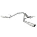MBRP catback exhaust system for 2009 Chevy/GMC 1500 4.8/5.3L EC/CC dual split side, includes muffler and piping.