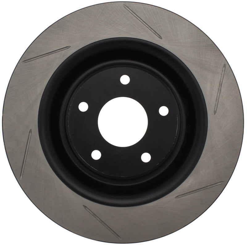 StopTech Power Slot front left slotted brake rotor for 2006-2010 Chevrolet Corvette, high-performance automotive brake component