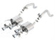 Borla catback exhaust system for 2014 Chevrolet Corvette C7 6.2L V8, rear section with dual NPP mode valves, metallic finish.