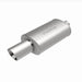 MagnaFlow muffler with tip, model RS 14X5X8, featuring 2.25/4 inch connection, visible with polished metal finish and exhaust tip.