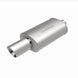 MagnaFlow muffler with tip, model RS 14X5X8, featuring 2.25/4 inch connection, visible with polished metal finish and exhaust tip.