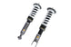 HKS HIPERMAX S coilover kit installed on a Toyota JZA80 Supra, showcasing adjustable suspension components and sleek design