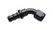 Vibrant 60-degree push-on hose end elbow fitting, -12AN size, made of durable metal for automotive or fluid transfer applications.