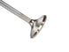Set of eight Manley Performance Chevy LS-7 small block severe duty exhaust valves, showing shiny metal surfaces and valve heads.