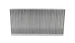 Vibrant vertical flow intercooler core with 24-inch width, 12-inch height, and 3.5-inch thickness for improved cooling performance.