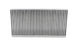 Vibrant vertical flow intercooler core with 24-inch width, 12-inch height, and 3.5-inch thickness for improved cooling performance.