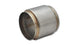 Vibrant SS race muffler with 4.5-inch inlet and outlet, 5-inch length, stainless steel construction, designed for high-performance exhaust systems.