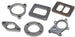 Vibrant oil drain flange gasket for engine, matching part 2899, with vibrant orange and black rubber sealing surface.