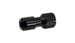 Vibrant Quick Disconnect EFI Adapter -8AN ORB to 3/8 push-on fitting for fuel system connections, black finish, high-quality metal construction.