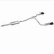 Magnaflow cat-back performance exhaust system for 2021 GMC Yukon V8 6.2L Street Series, showing polished stainless steel pipes and mufflers.