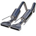 MBRP axle back dual muffler system with rectangular tips for 2005-2008 Chevrolet Corvette, showcasing the exhaust tips and pipe layout.