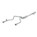 MBRP T304 SS 3-inch Armor Pro Cat-Back Exhaust installed on 2019+ Chevrolet Silverado and GMC Sierra 1500 pickup trucks.