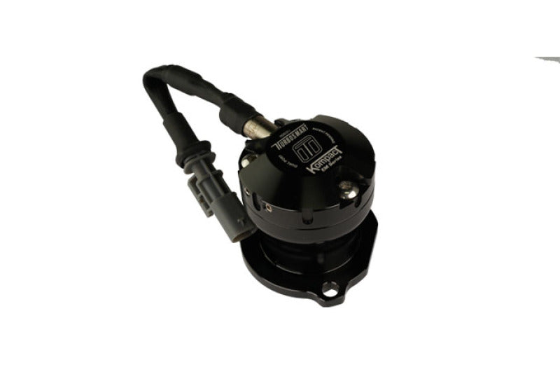 Turbosmart GM 2.0T Kompact EM VR7 dual port blow off valve mounted on a car engine.