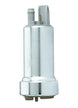 Walbro universal 400lph in-tank fuel pump for gasoline vehicles, showing the compact pump with electrical connectors.