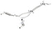 Borla catback exhaust system for 2010-2013 Chevy Camaro SS 6.2L V8 with ATAK muffler and X pipe, showing polished stainless steel pipes.