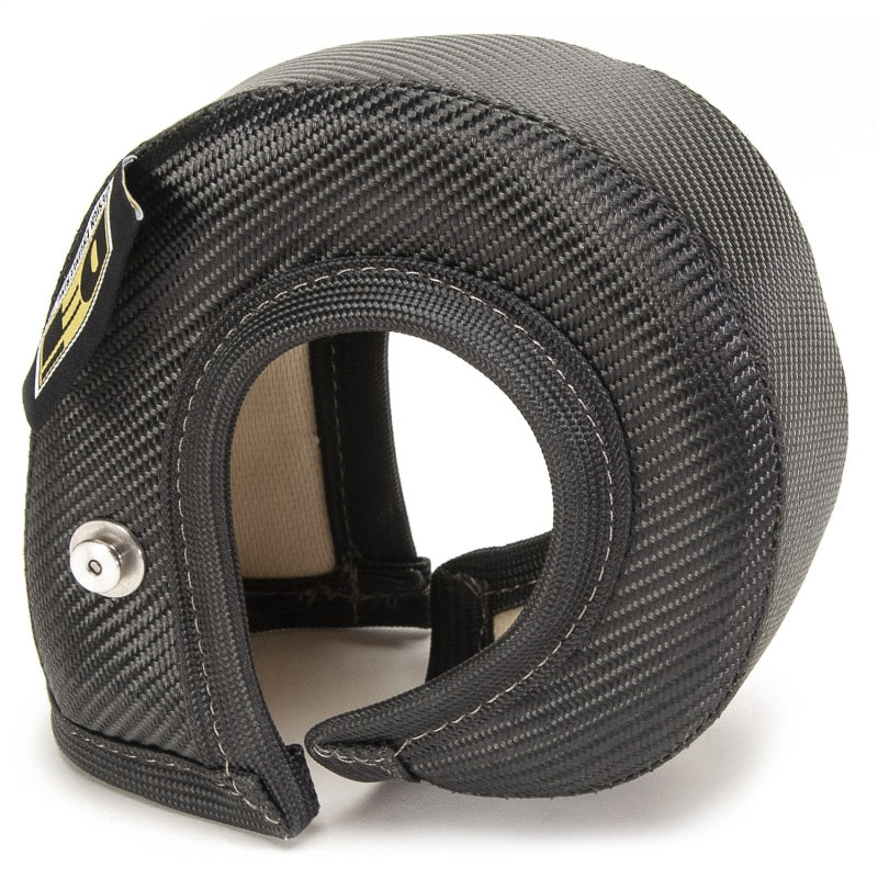 DEI Turbo Shield T3 Onyx turbo blanket shield, heat-resistant engine cover for turbochargers, made of durable, high-performance material.
