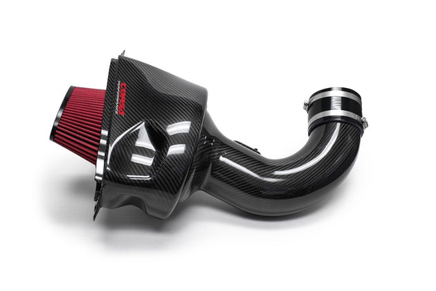 CORSA Performance carbon fiber cold air intake for Chevrolet Corvette C7 6.2L V8 with DryTech filter, not compatible with Z06 or ZR1 models