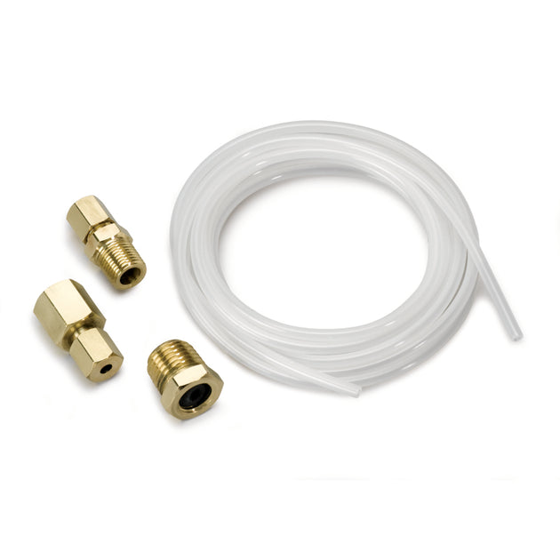 AutoMeter nylon tubing for gauges, 1/8 inch diameter and 10 inches long, flexible black plastic tubing for automotive use