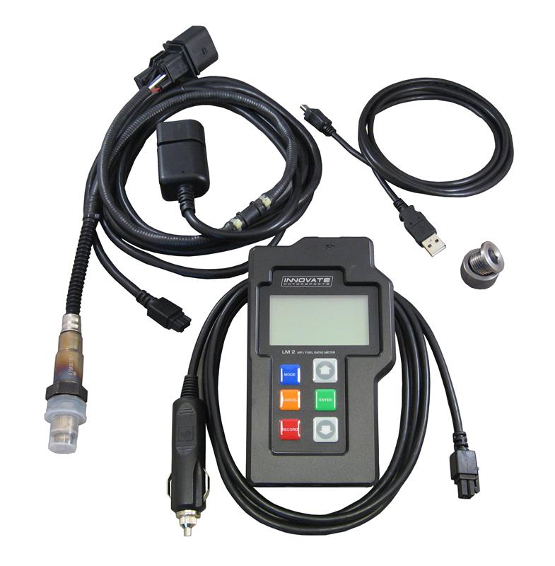 Innovate LM-2 serial patch cable for gauge components by Innovate Motorsports, showing the connector and cable details.