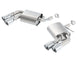 Borla axle back exhaust system for 2016 Chevy Camaro V6, rear section with polished metal pipes and dual exhaust tips