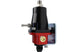 Aeromotive compact billet adjustable EFI fuel pressure regulator with AN-6 male inlet and return fitting, designed for high-performance vehicles.