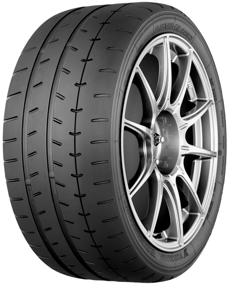 Yokohama Advan A052 225/50R15 95V on-road UTV tire with detailed tread pattern and sidewall branding.