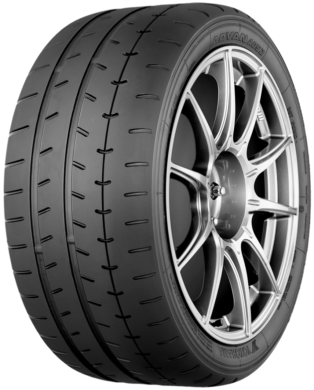 Yokohama Advan A052 225/50R15 95V on-road UTV tire with detailed tread pattern and sidewall branding.