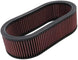 K&N Engineering custom oval drop-in air filter, 7.75-inch width, 14.625-inch length, 4-inch height, for vehicle airflow.